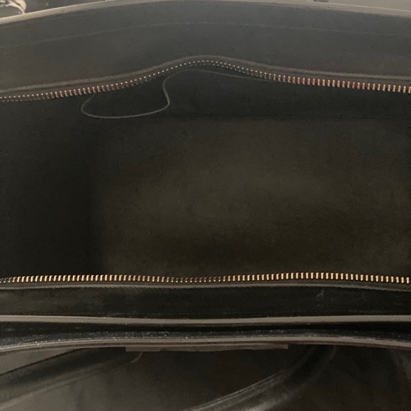 Céline Paris Micro Tri- colour tote. Maroon, black and grey. - Picture 3 of 4